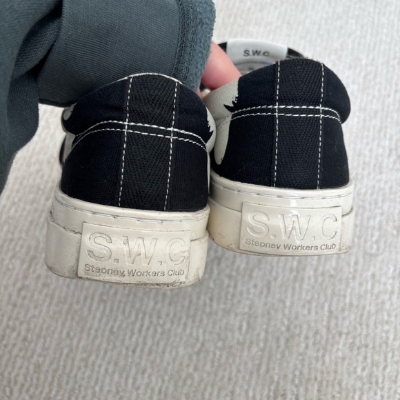 Stepney Workers Club Men Lister Cup Shroomhands Black White - Picture 6 of 9